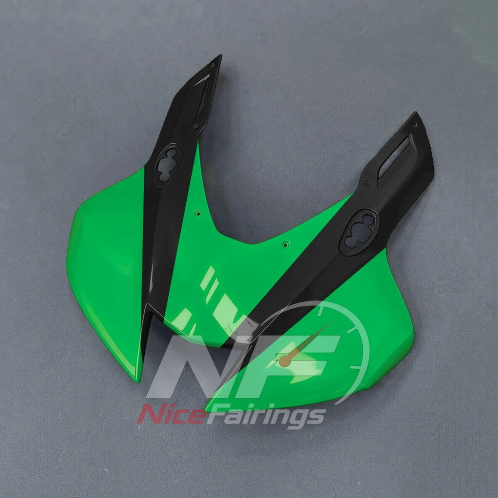 For Honda CBR1000RR-R SP 2024-2026 Green Black Sportbike Fairing Set with Custom Painted Plastics | NiceFairings - front angle image