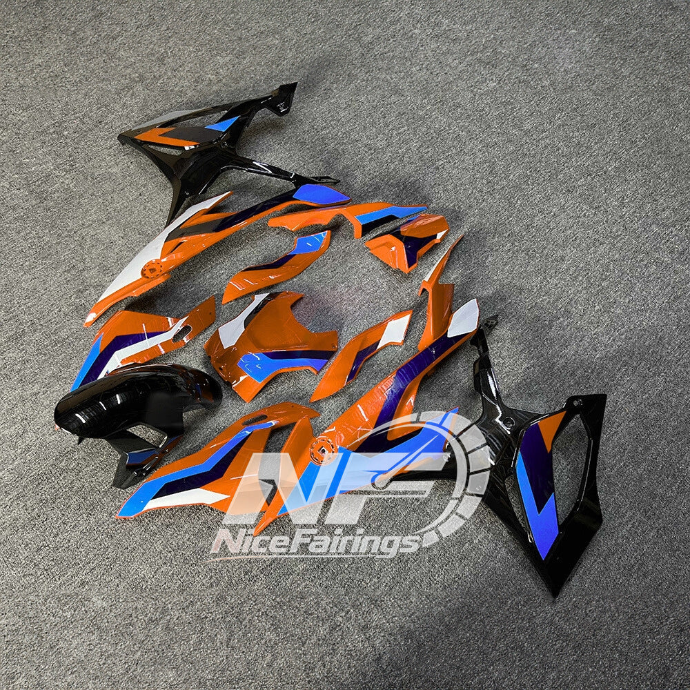 For BMW S1000RR 2019-2022 Custom Graphics ABS Fairing Kit, Custom Painted Motorcycle Bodywork | NiceFairings - front angle image