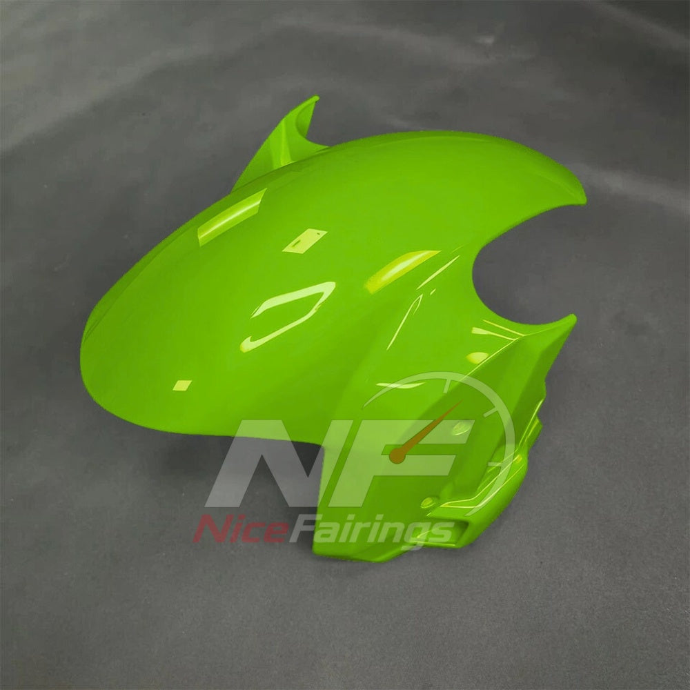 For BMW S1000RR 2025-2026 Green Black Custom Fairings with ABS Sportbike Plastics and Full Body Kit | NiceFairings - front angle image