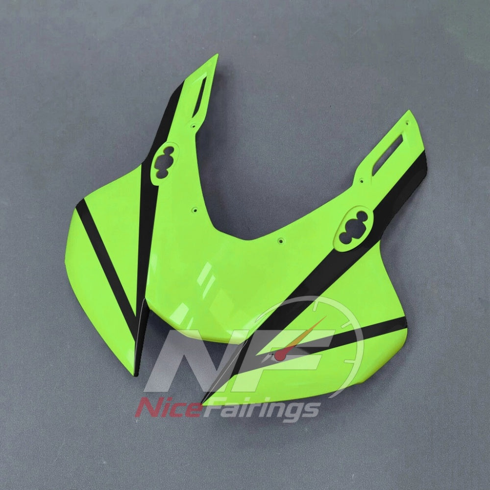 For Honda CBR1000RR-R 2024-2026 Green Black Painted ABS Fairings with Complete Replacement Bodywork | NiceFairings - front angle image