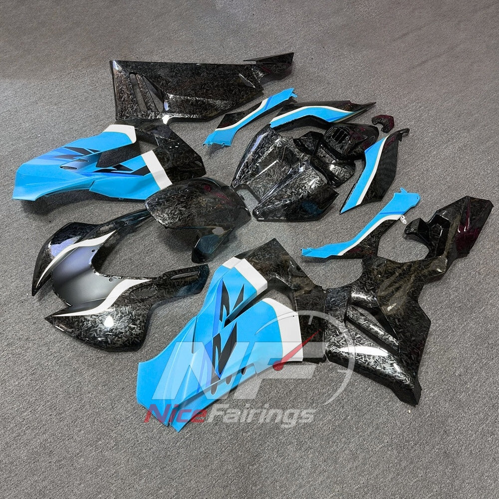 Carbon Black Cyan ABS fairing kit for Honda CBR1000RR-R 2020-2023, design AA03-P05 - image 2