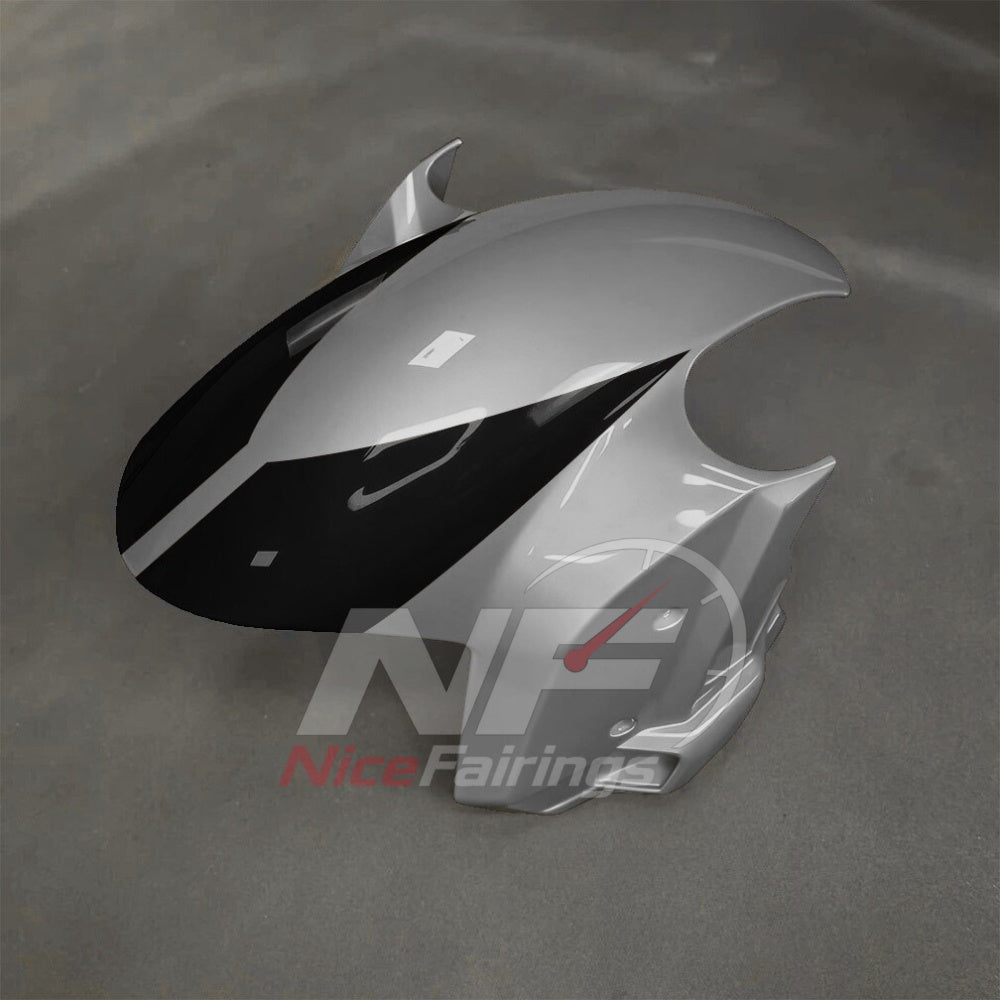 For BMW S1000RR 2025-2026 Red Black Sportbike Fairing Set with Custom Painted Plastics | NiceFairings - front angle image