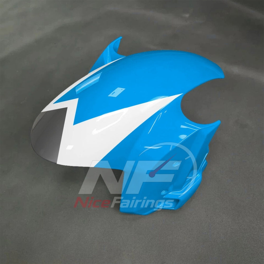 For BMW S1000RR 2025-2026 Blue Black ABS Fairing Kit with Painted Bodywork and Replacement Panels | NiceFairings - front angle image