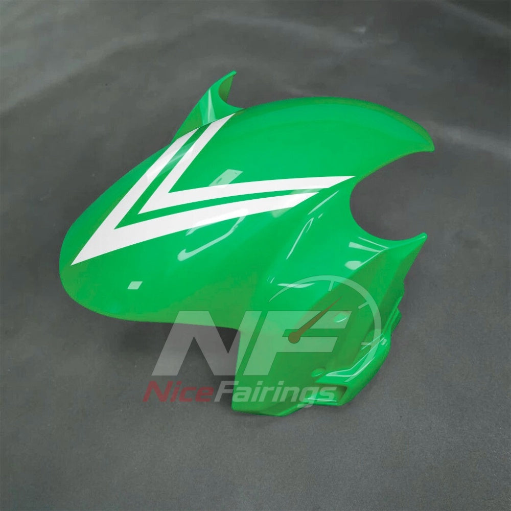 For BMW S1000RR 2025-2026 Green Black ABS Fairing Kit with Painted Bodywork and Replacement Panels | NiceFairings - front angle image