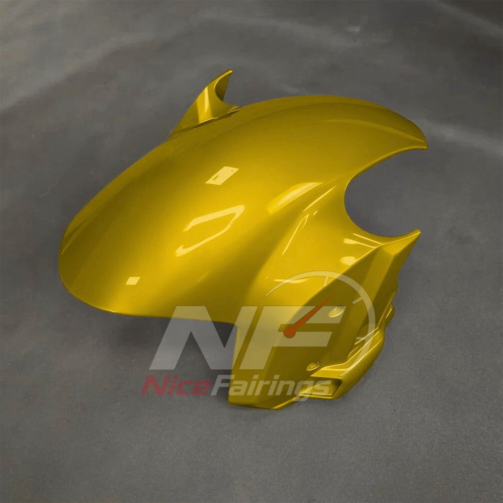 For BMW S1000RR 2025-2026 Yellow Black Custom Fairings with ABS Sportbike Plastics and Full Body Kit | NiceFairings - front angle image