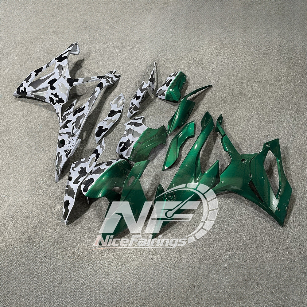 For BMW S1000RR 2019-2022 M Motorsport Elite Edition ABS Fairing Kit, Custom Painted Motorcycle Bodywork | NiceFairings - front angle image