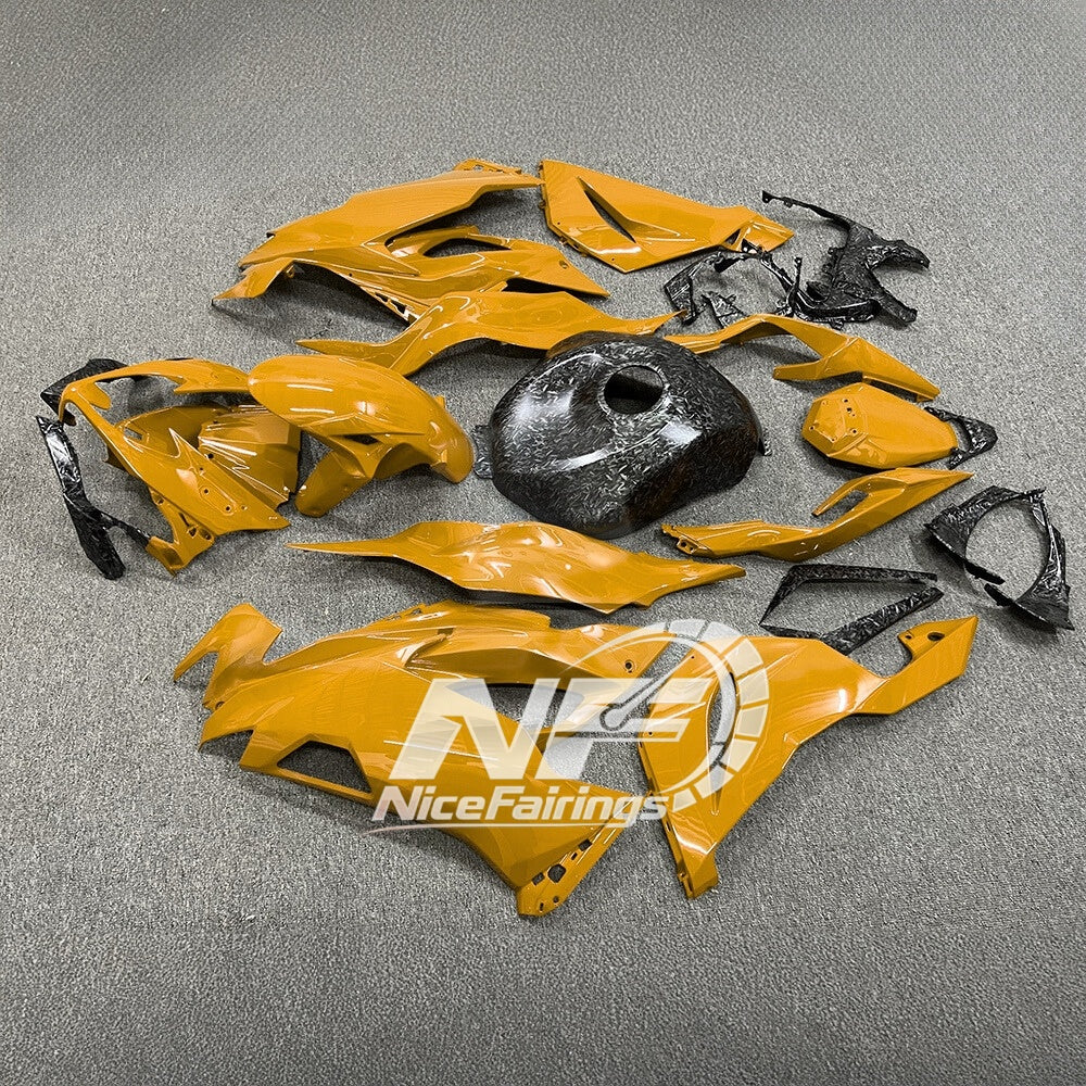 For Kawasaki Ninja ZX-6R 636 2019-2023 Custom Fairings Lime Green Premium Edition | NiceFairings - front angle image