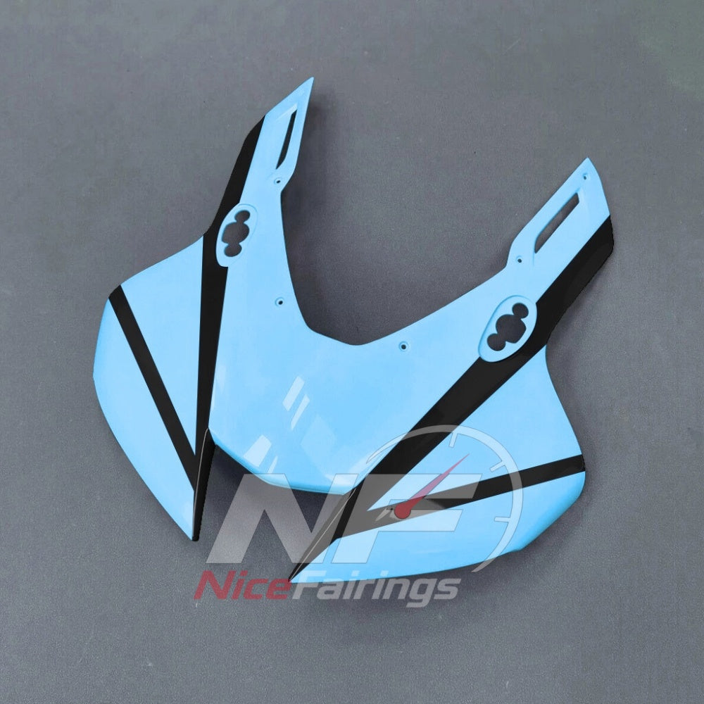 For Honda CBR1000RR-R SP 2024-2026 Blue Black Sportbike Fairing Set with Custom Painted Plastics | NiceFairings - front angle image