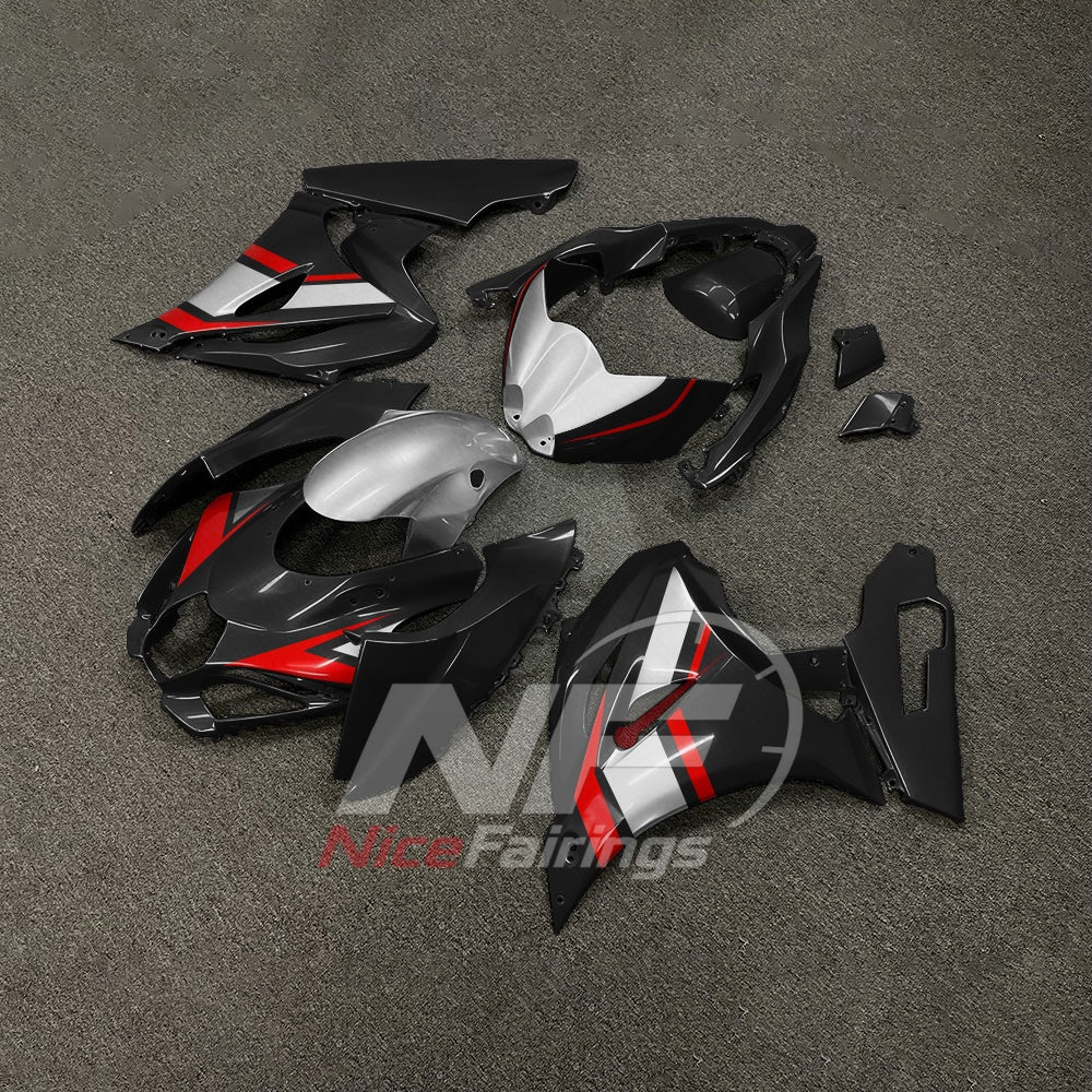 For Suzuki GSXR1000 K17 2017-2026 ABS Fairing Kit Red Black Painted Bodywork | NiceFairings - front angle image