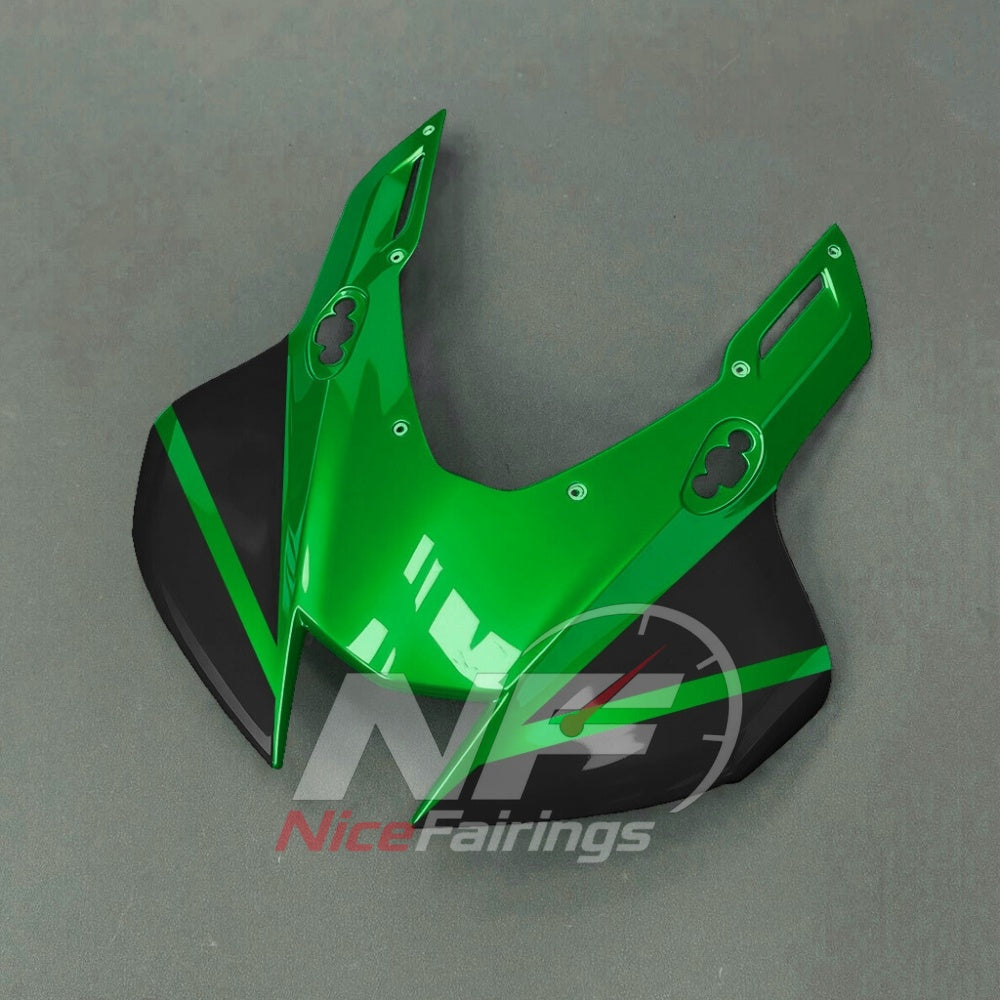 For Honda CBR1000RR-R 2024-2026 Green Black ABS Body Kit with Street and Track Fairing Panels | NiceFairings - front angle image