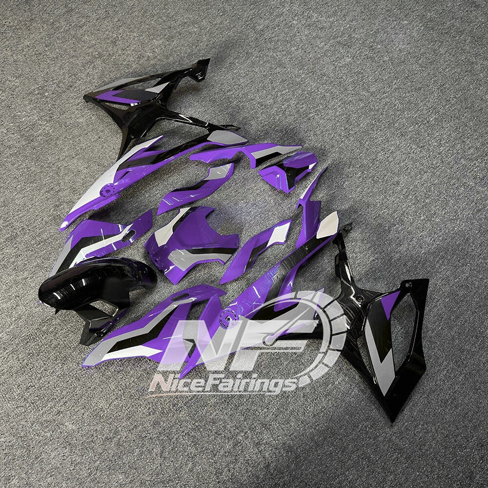 For BMW S1000RR 2019-2022 M Motorsport Full Fairing Kit, Painted ABS Motorcycle Plastics | NiceFairings - front angle image