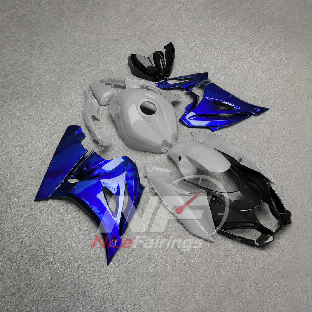 For Suzuki GSXR1000 K17 2017 2018-2026 ABS Fairing Kit Blue Painted Bodywork | NiceFairings - front angle image