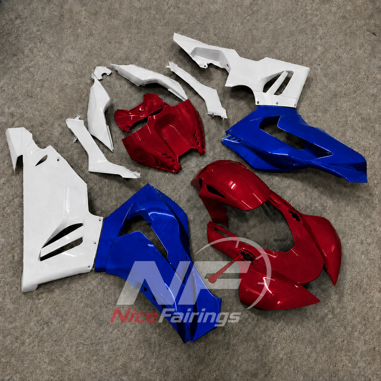 Red White Blue ABS fairing kit for Honda CBR1000RR-R 2020-2023, design B003-P11 - image 2