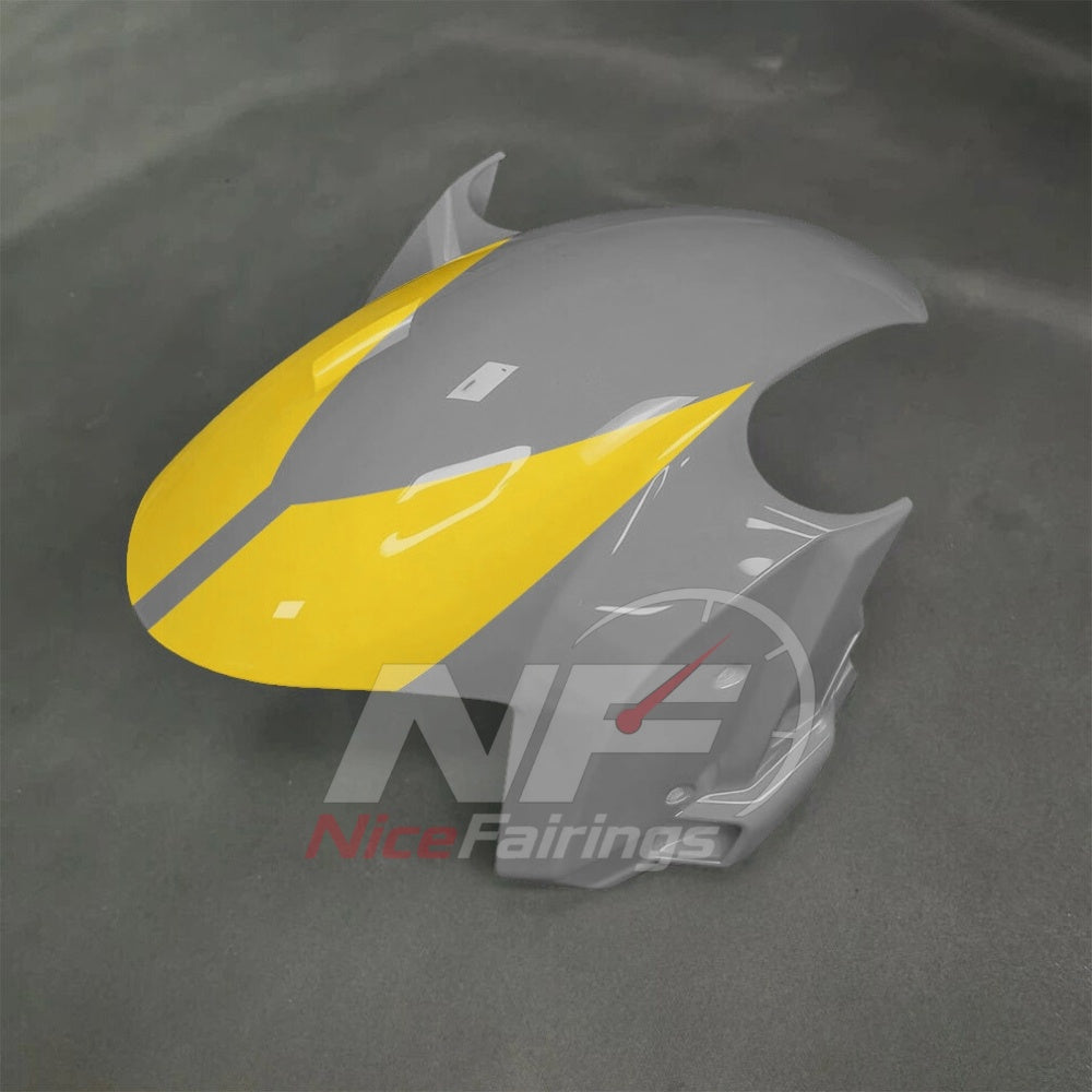 For BMW S1000RR 2025-2026 Yellow Black Sportbike Fairing Set with Custom Painted Plastics | NiceFairings - front angle image