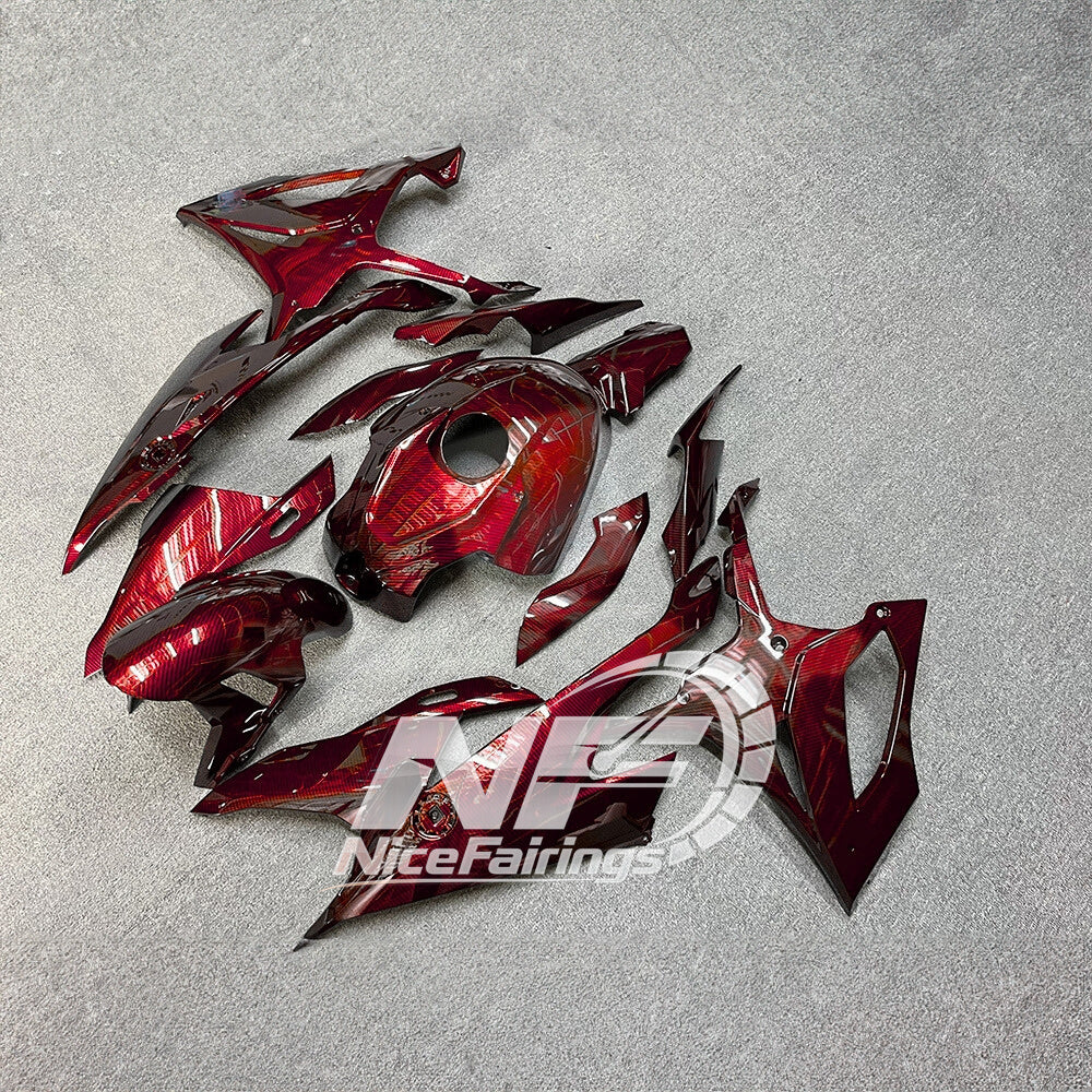 For BMW S1000RR 2019-2022 Blue Silver Signature Edition Custom Painted ABS Body Kit For Street Or Track | NiceFairings - front angle image