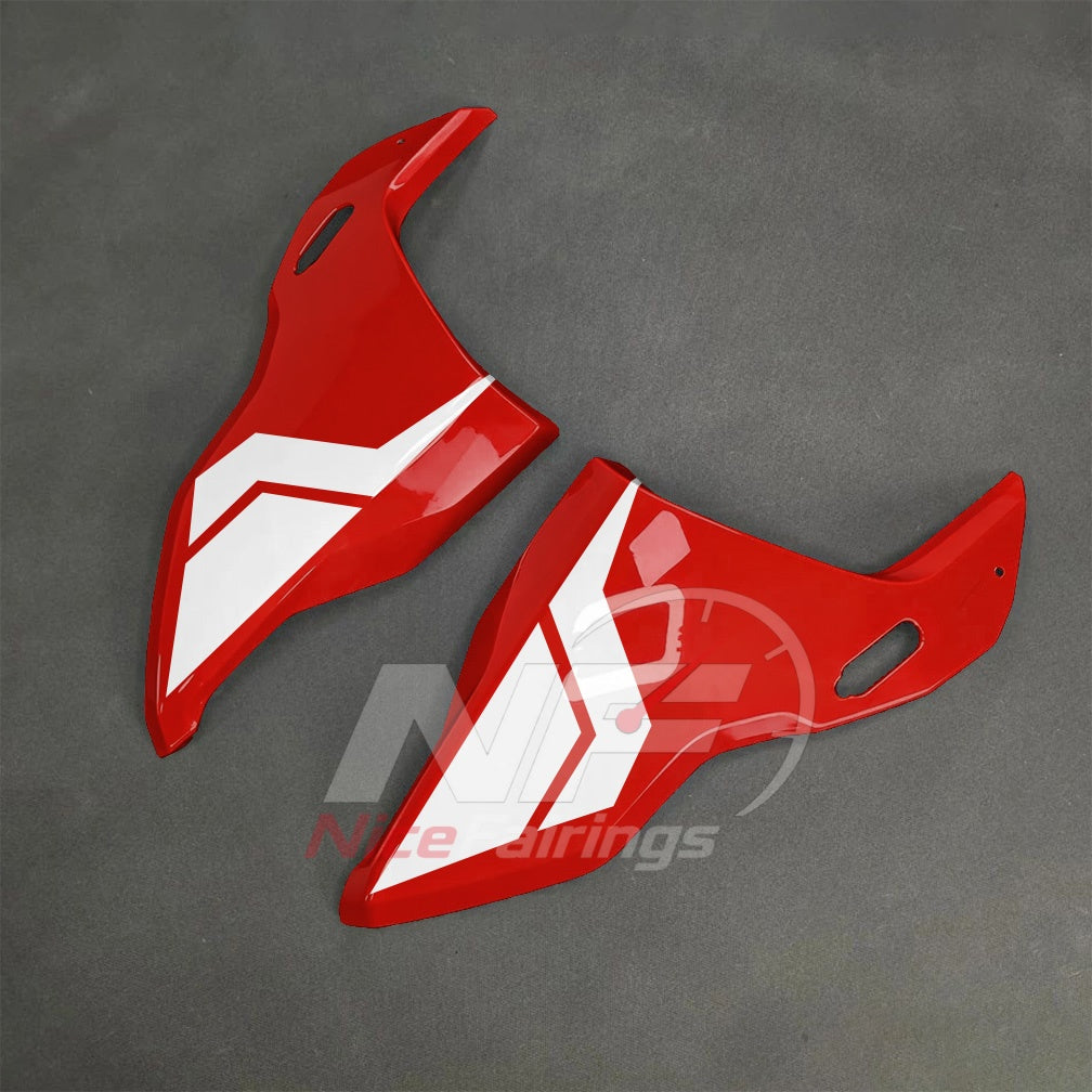 For BMW S1000RR 2025-2026 Red Black Sportbike Fairing Set with Custom Painted Plastics | NiceFairings - front angle image