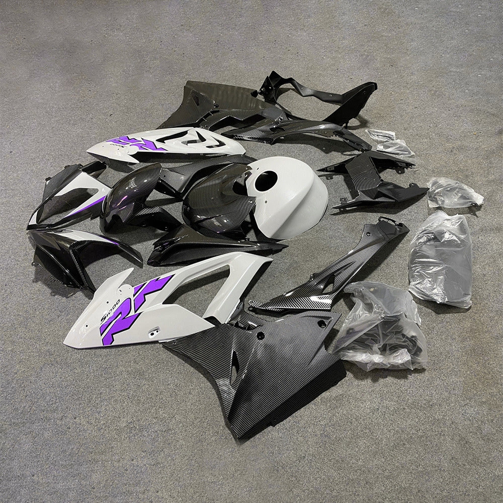 For BMW S1000RR 2017-2018 M Motorsport Elite Edition Motorcycle Fairing Kit, Aftermarket ABS Body Panels | NiceFairings - front angle image