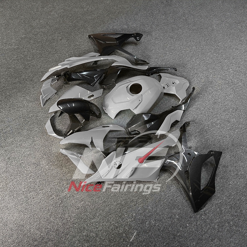 For BMW S1000RR 2023-2024 Red Black Motorcycle Fairing Kit with Aftermarket Body Panels | NiceFairings - front angle image