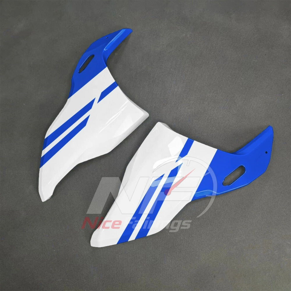 For BMW S1000RR 2025-2026 Blue Black Sportbike Fairing Set with Custom Painted Plastics | NiceFairings - front angle image