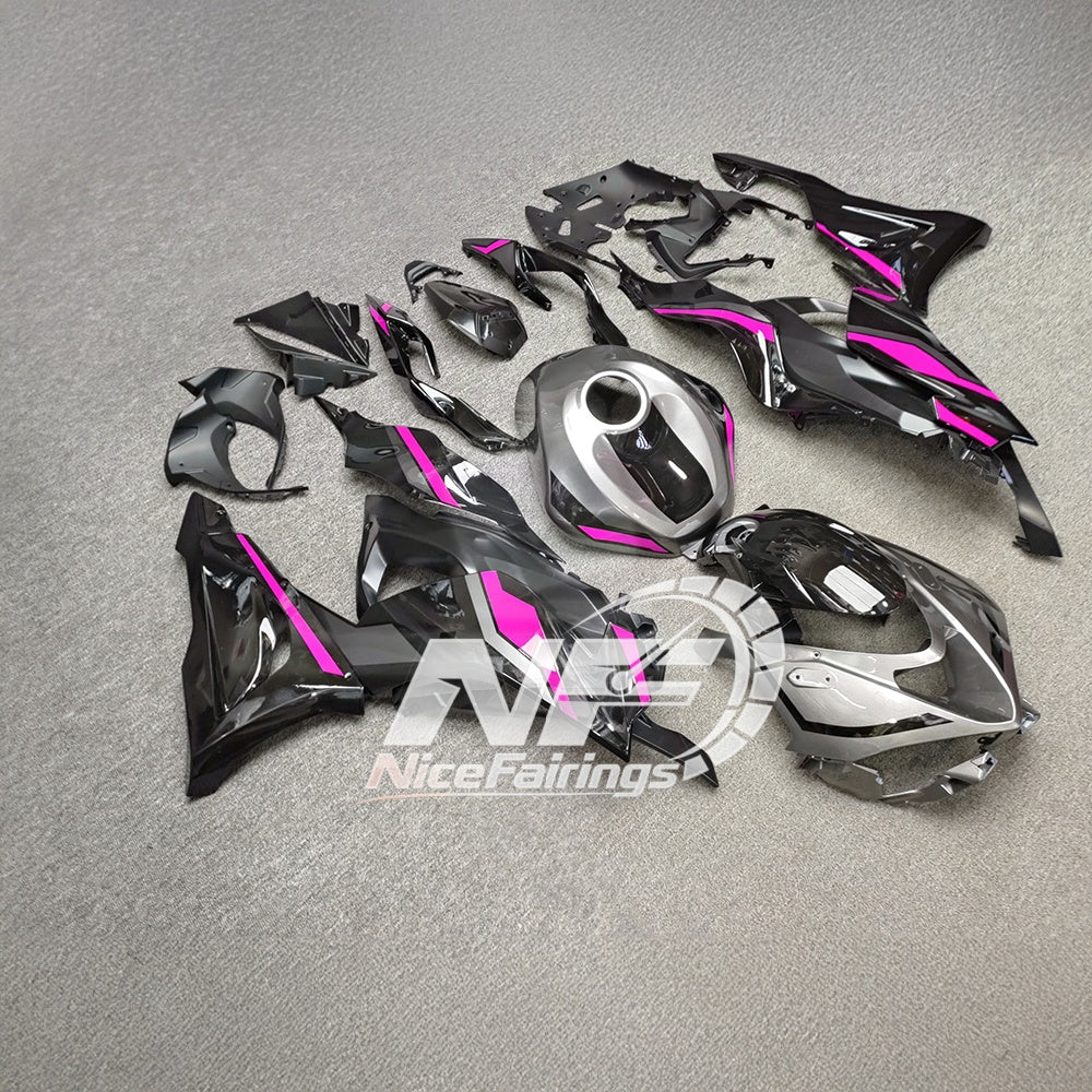 For Kawasaki ZX6R 636 2024-2025 ABS Fairing Kit Orange Black Tank Cover | NiceFairings - front angle image