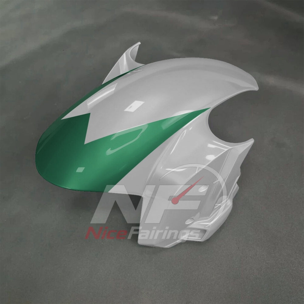 For BMW S1000RR 2025-2026 Green Black ABS Fairing Kit with Painted Bodywork and Replacement Panels | NiceFairings - front angle image