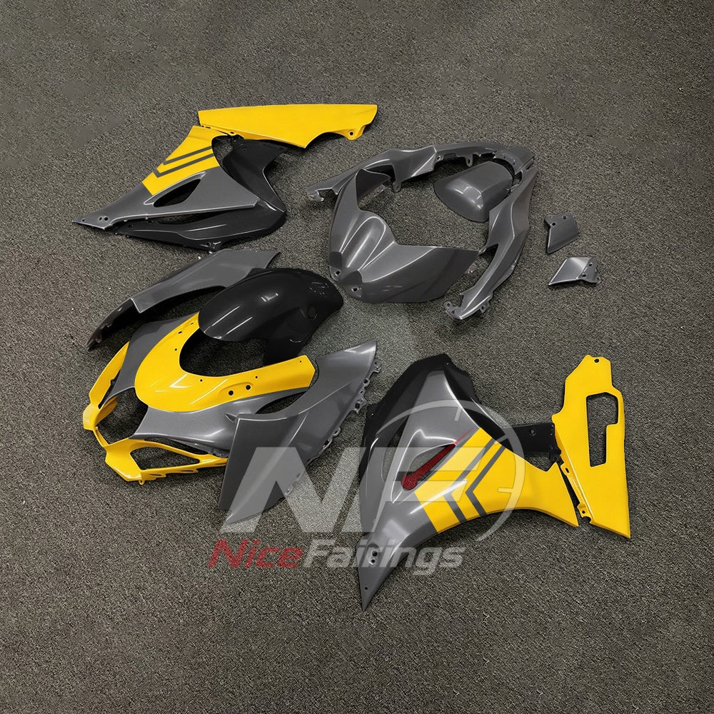 For Suzuki GSXR1000 K17 17-26 Motorcycle Fairing Kit Yellow Black Body Panels | NiceFairings - front angle image