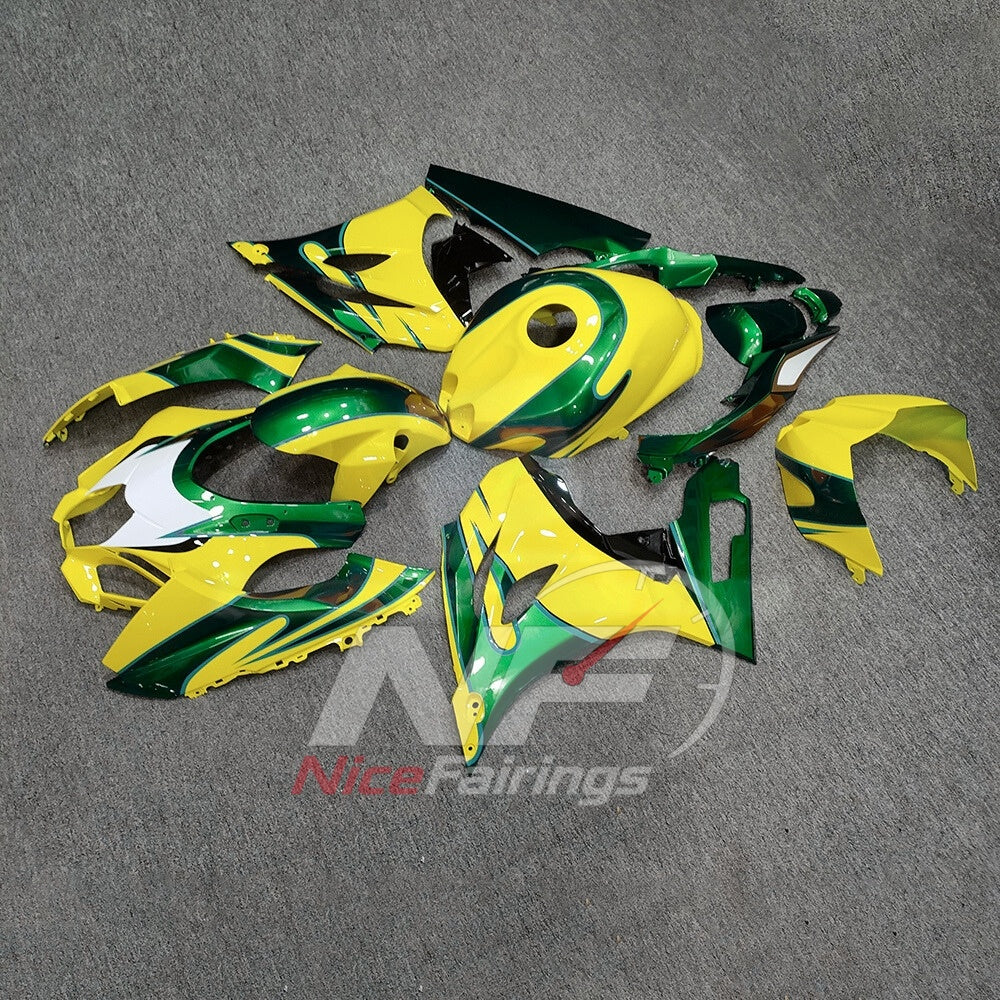 For Suzuki GSXR1000 K17 2017-2026 ABS Fairing Kit Yellow Black Painted Bodywork | NiceFairings - front angle image