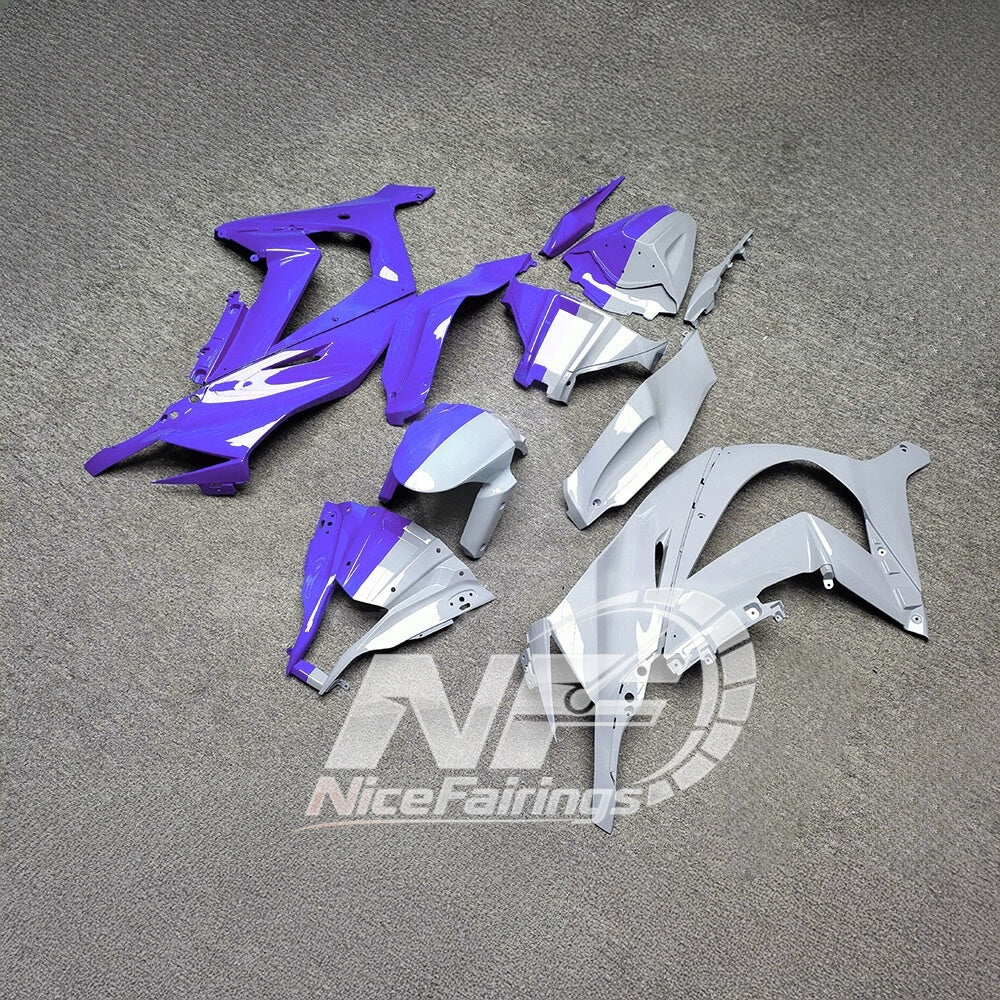 KAWASAKI ZX10R 2011-2015 Custom ABS Motorcycle Fairings | NiceFairings - front angle image