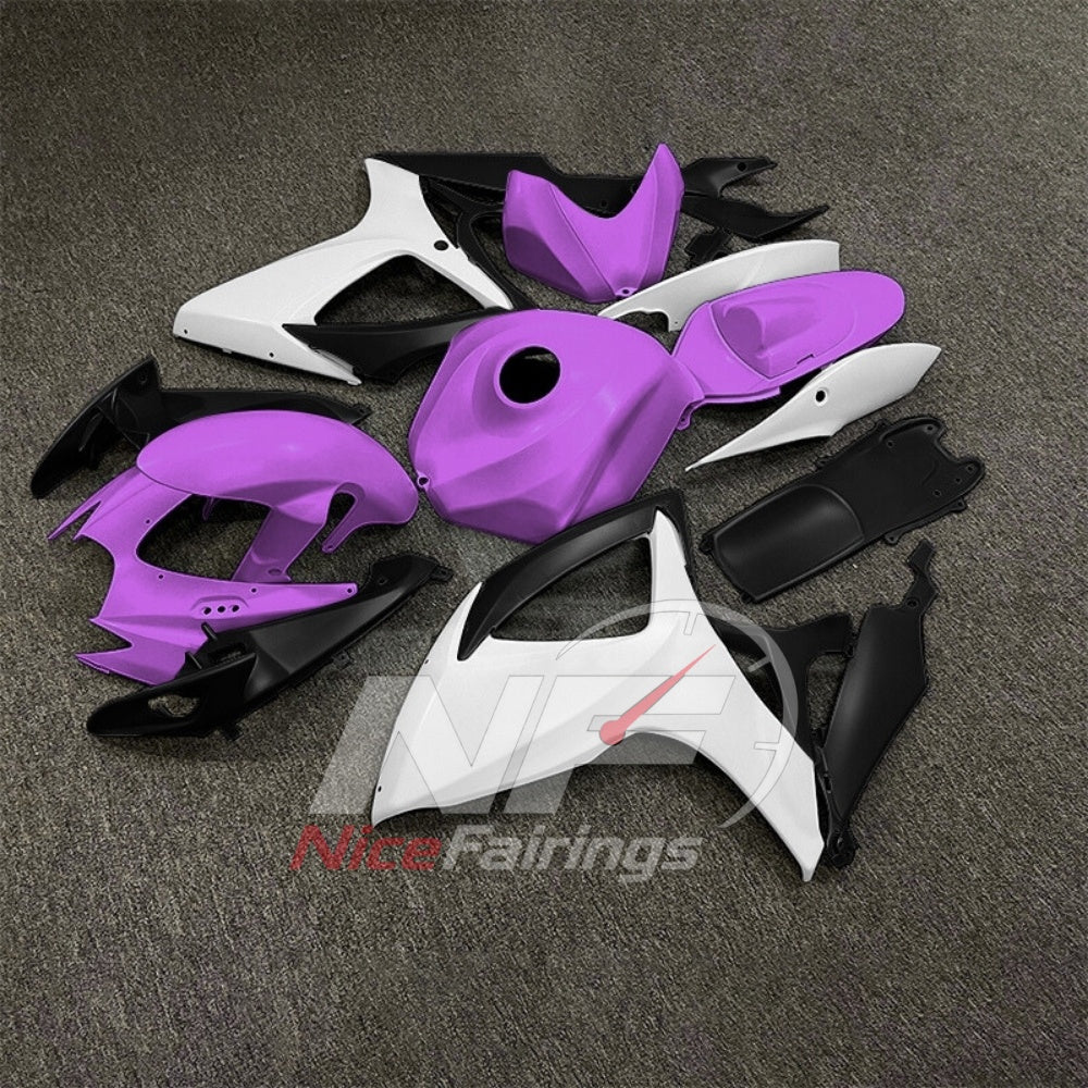 For Suzuki GSXR600 GSXR750 K6 2006-2007 Painted ABS Fairings Gray Complete Bodywork | NiceFairings - front angle image
