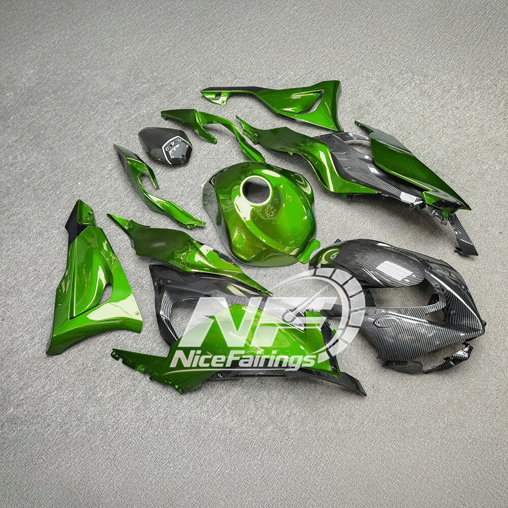 For Kawasaki Ninja ZX-6R 636 2024-2025 Custom Fairings Full Body Kit Premium Edition | NiceFairings - front angle image