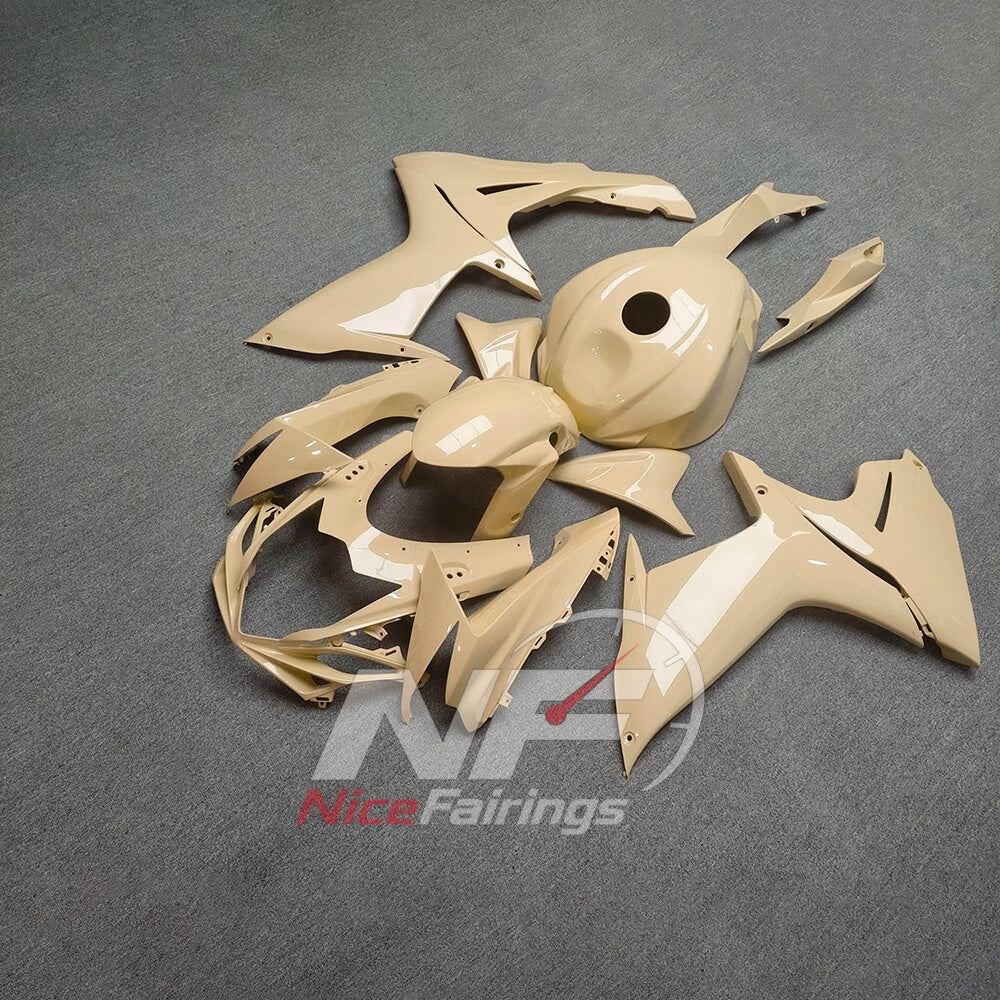 For Suzuki GSXR600 GSXR750 K11 2011-2016 Painted ABS Fairings Yellow Orange Complete Bodywork | NiceFairings - front angle image
