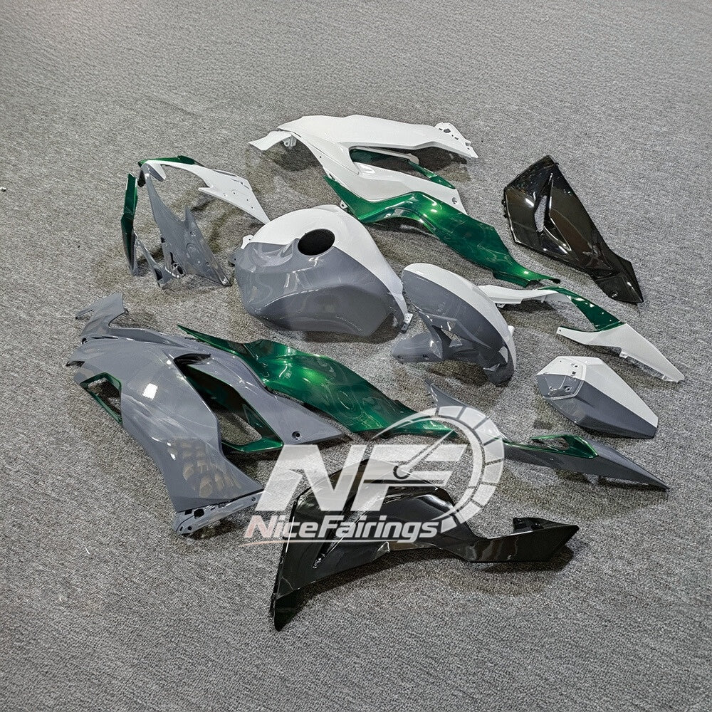 Kawasaki Ninja ZX-6R 636 2019-2023 Custom Fairings Full Body Kit Tank Cover | NiceFairings - front angle image