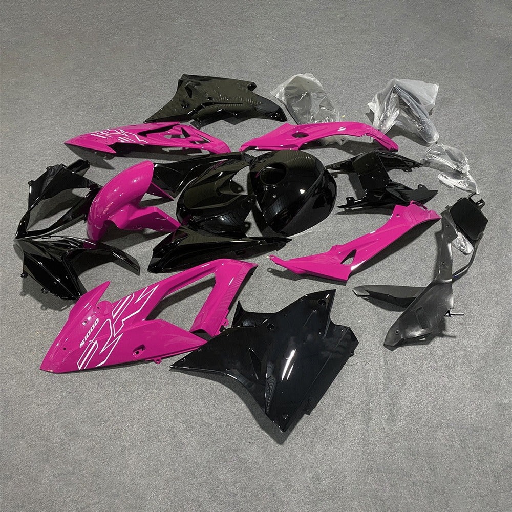 For BMW S1000RR 2017-2018 Gloss Black Tank Cover Edition Custom Fairings, ABS Replacement Plastics Full Body Kit | NiceFairings - front angle image