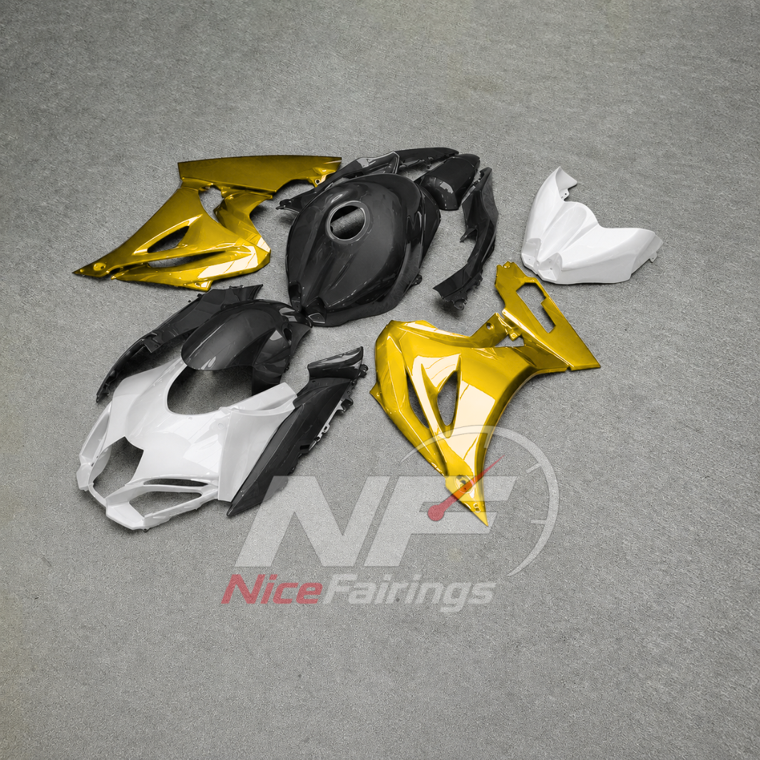 For Suzuki GSX-R1000 K17 2017-2026 K17 Custom Fairings Yellow Black ABS Sportbike Plastics | NiceFairings - front angle image