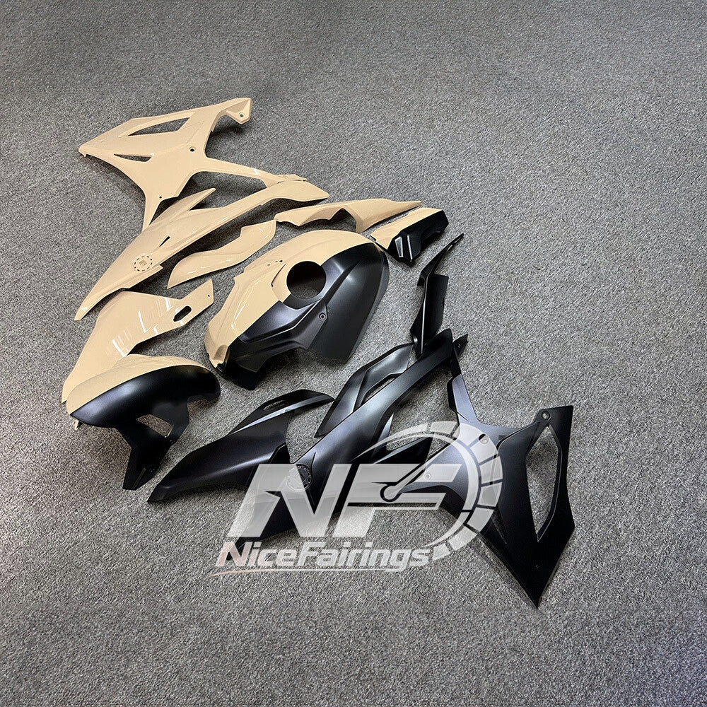 For BMW S1000RR 2019-2022 White Red Motorcycle Fairing Kit, Aftermarket ABS Body Panels | NiceFairings - front angle image