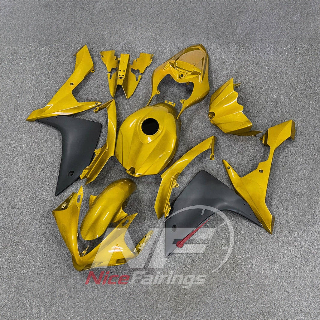 Full Replacement ABS Plastics Kit Compatible with YAMAHA YZF-R1 RN19 2007-2008 - Yellow | NiceFairings - front angle image