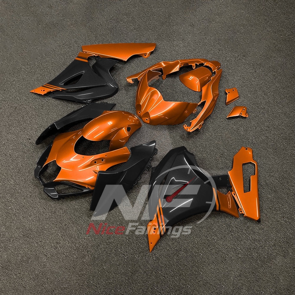 For Suzuki GSXR1000 K17 17-26 ABS Body Kit Orange Black Street Track Fairings | NiceFairings - front angle image