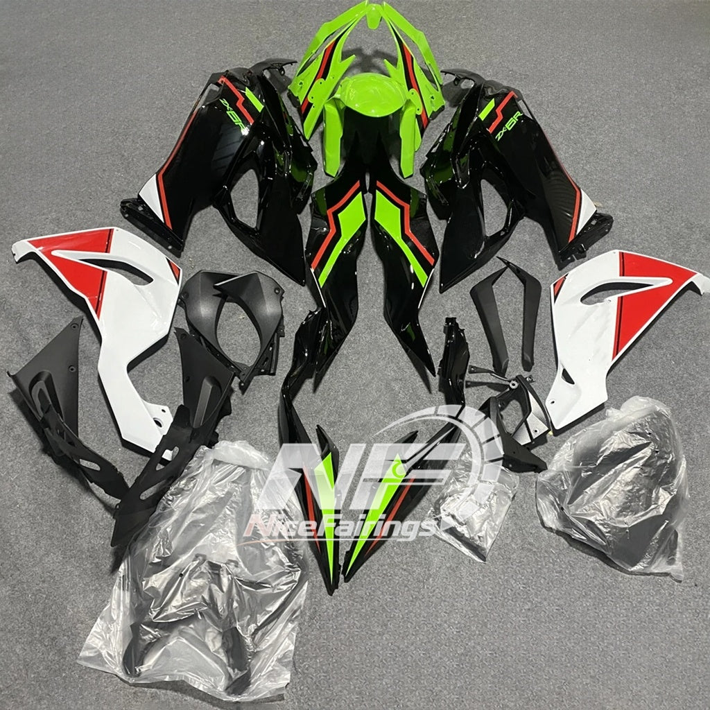 Kawasaki ZX-6R 636 2019-2023 Replacement Fairing Set Pearl White | NiceFairings - front angle image