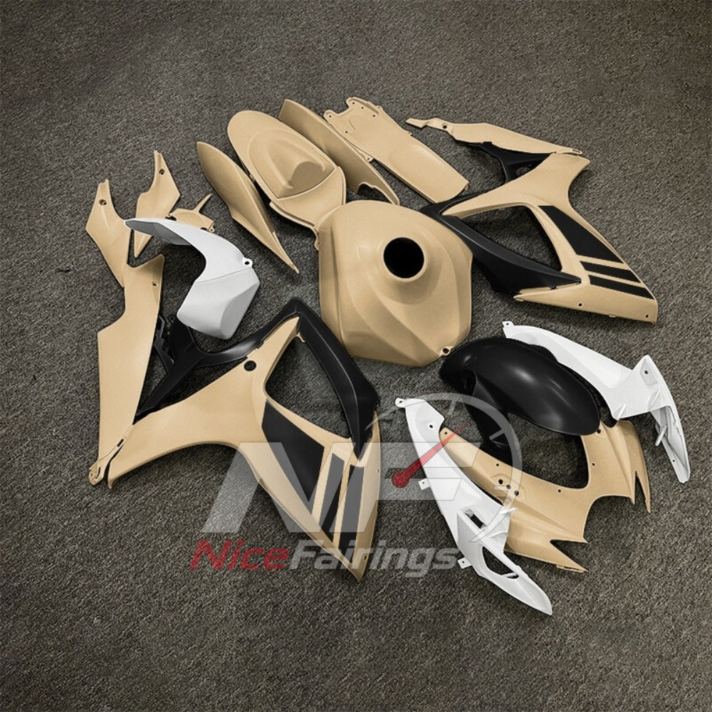For Suzuki GSXR600 GSXR750 K6 2006-2007 ABS Fairing Kit Gray Painted Bodywork | NiceFairings - front angle image