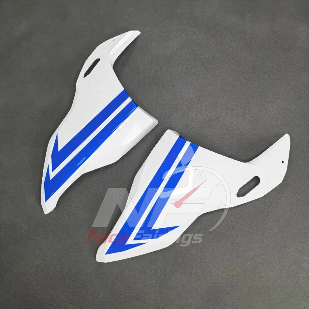 For BMW S1000RR 2025-2026 Blue Black Sportbike Fairing Set with Custom Painted Plastics | NiceFairings - front angle image