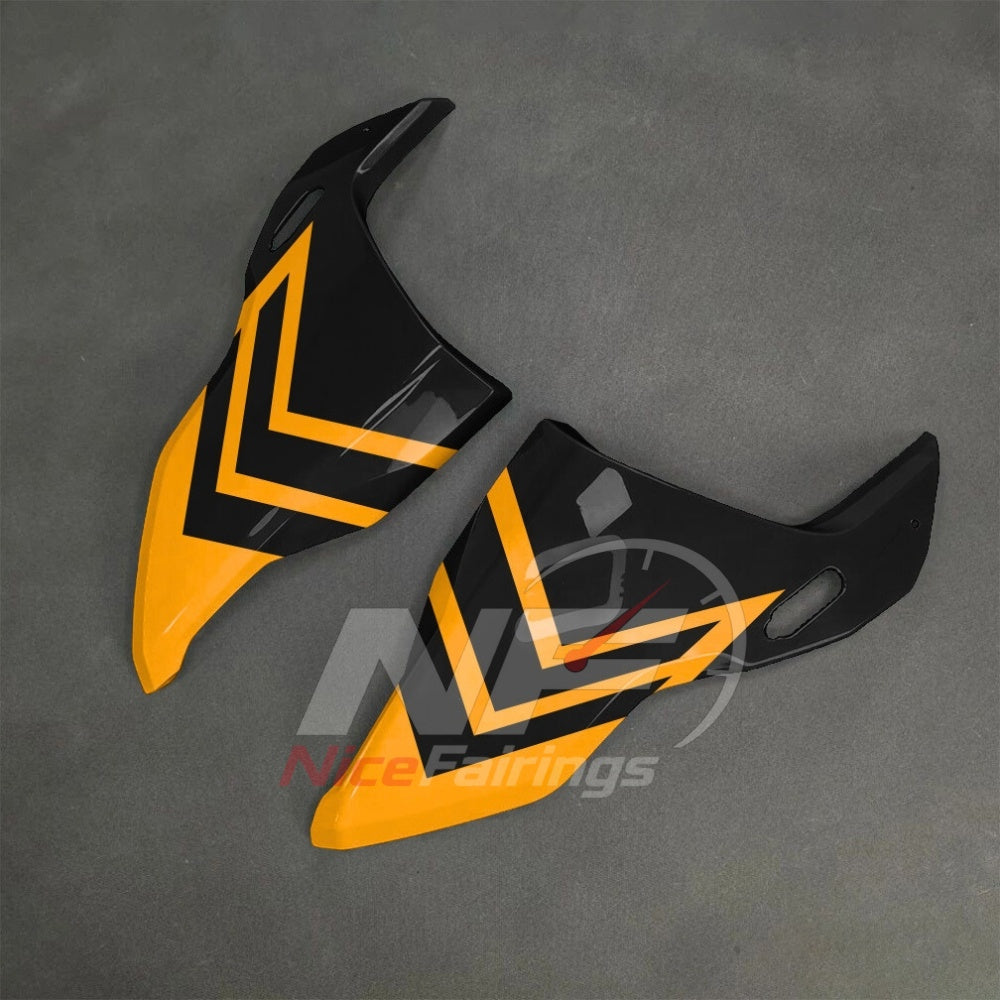 For BMW S1000RR 2025-2026 Yellow Black Custom Fairings with ABS Sportbike Plastics and Full Body Kit | NiceFairings - front angle image