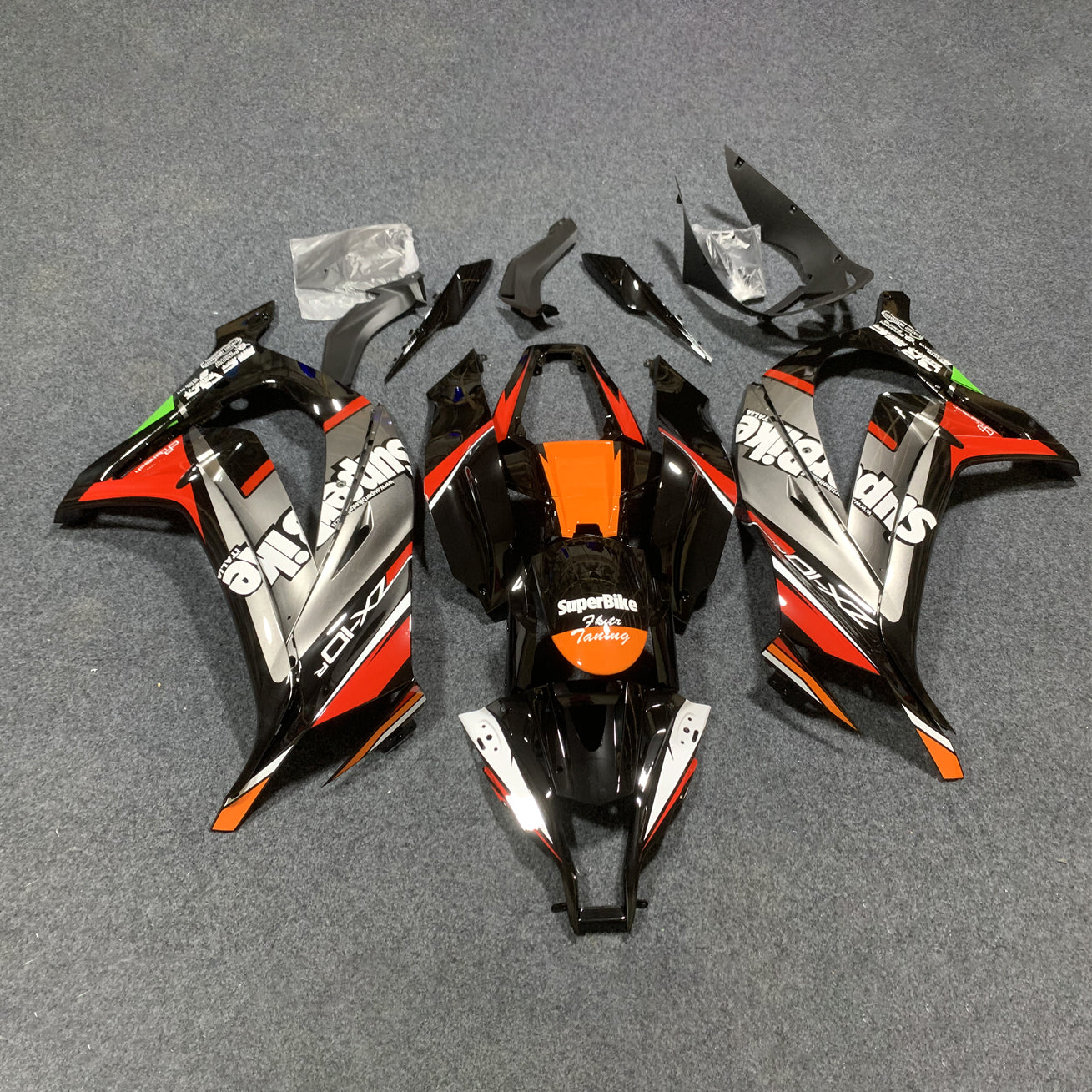 KAWASAKI Ninja ZX10R 2011-2015 Painted Bodywork Panels | NiceFairings - front angle image