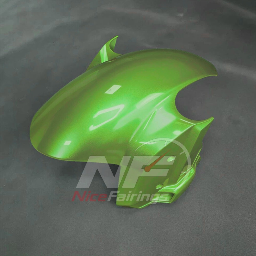 For BMW S1000RR 2025-2026 Green Black ABS Fairing Kit with Painted Bodywork and Replacement Panels | NiceFairings - front angle image