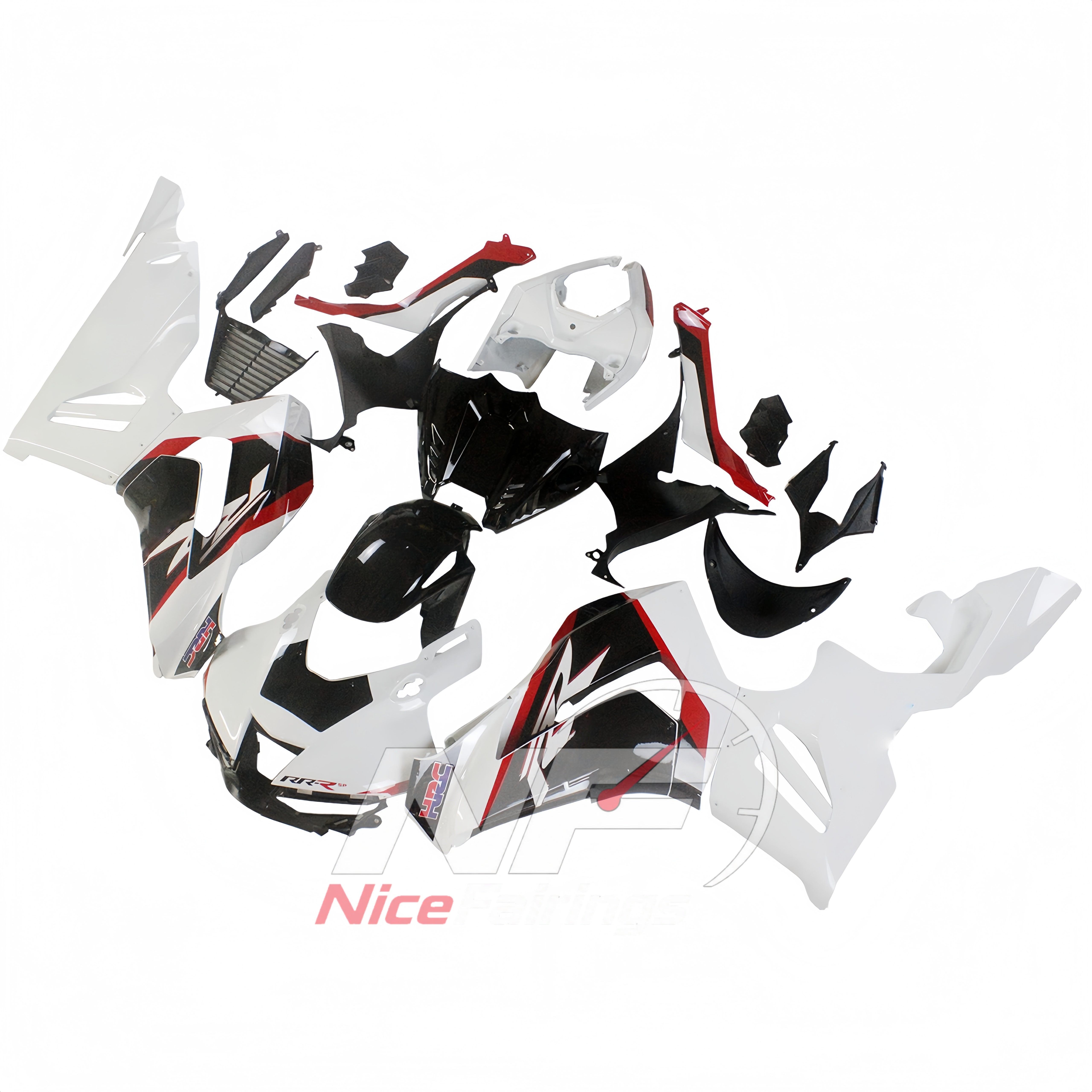 White Black Red ABS fairing kit for Honda CBR1000RR-R 2020-2023, design A08-P15 - image 2