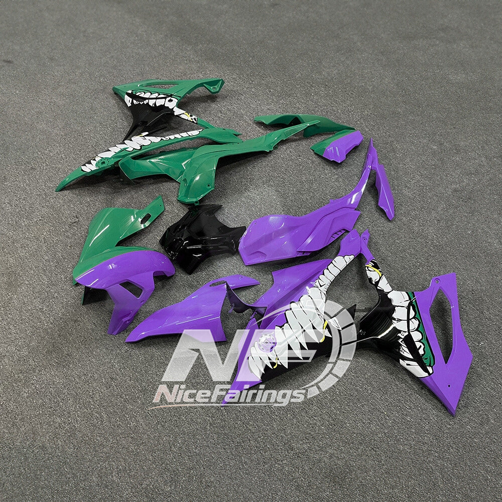 For BMW S1000RR 2019-2022 Custom Graphics Tank Cover ABS Fairing Kit, Custom Painted Motorcycle Bodywork | NiceFairings - front angle image