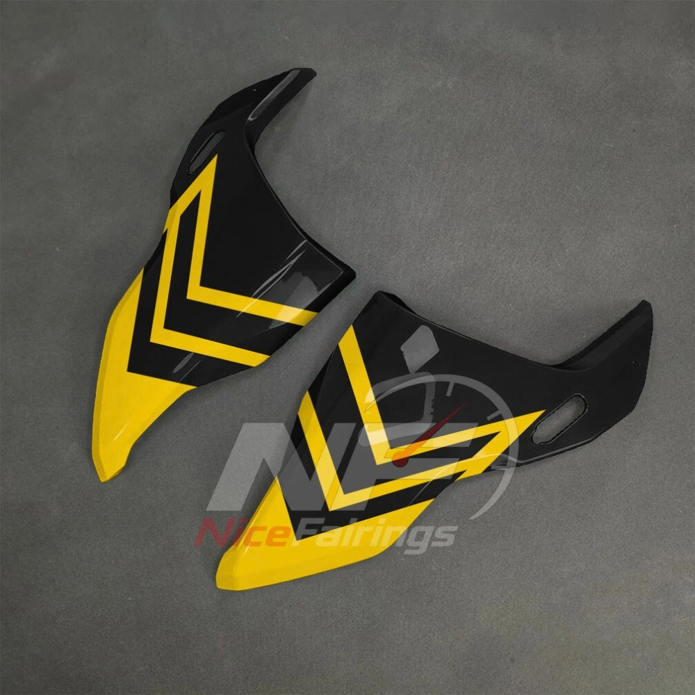 For BMW S1000RR 2025-2026 Yellow Black Painted ABS Fairings with Complete Replacement Bodywork | NiceFairings - front angle image