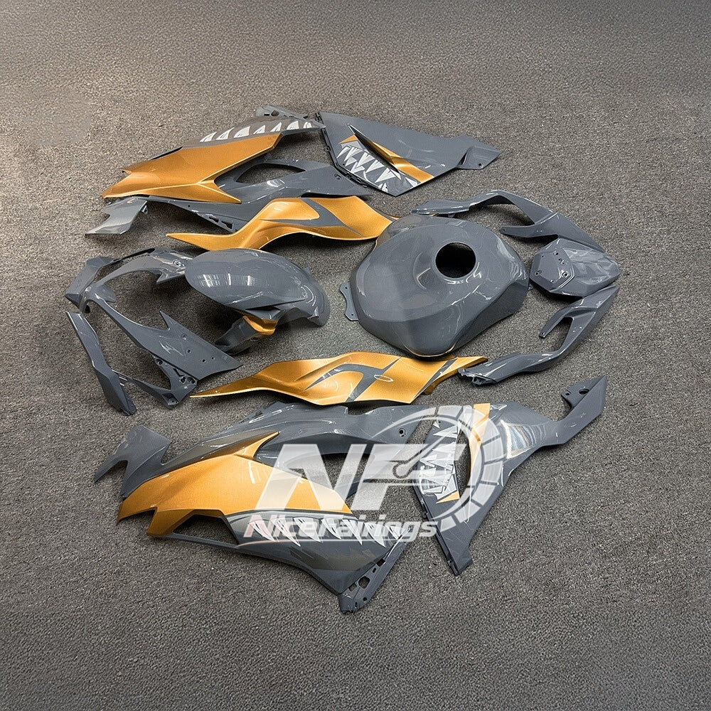 For Kawasaki ZX-6R 636 2019-2023 Replacement Fairing Set Matte Black Premium Edition | NiceFairings - front angle image