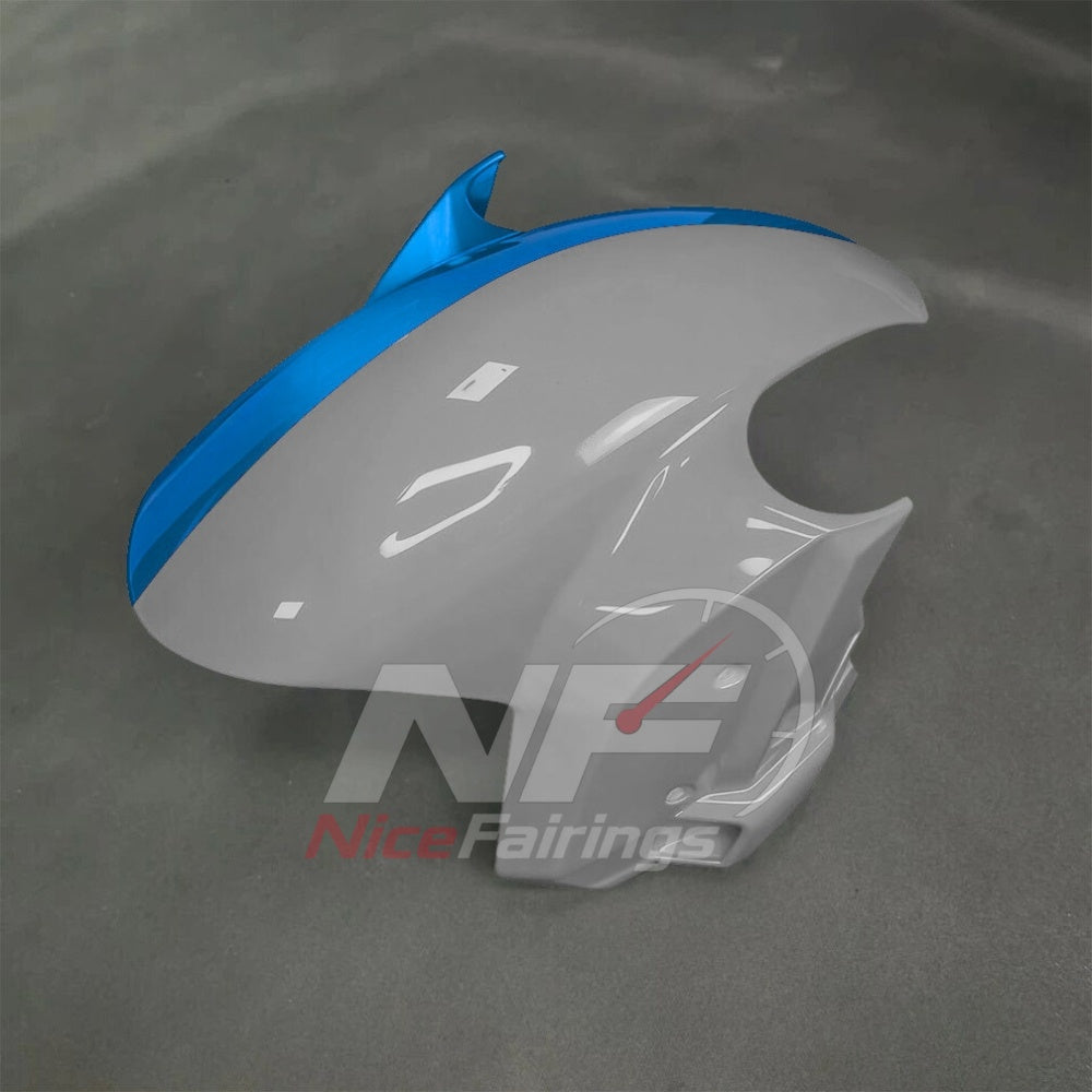 For BMW S1000RR 2025-2026 Blue Black Custom Fairings with ABS Sportbike Plastics and Full Body Kit | NiceFairings - front angle image