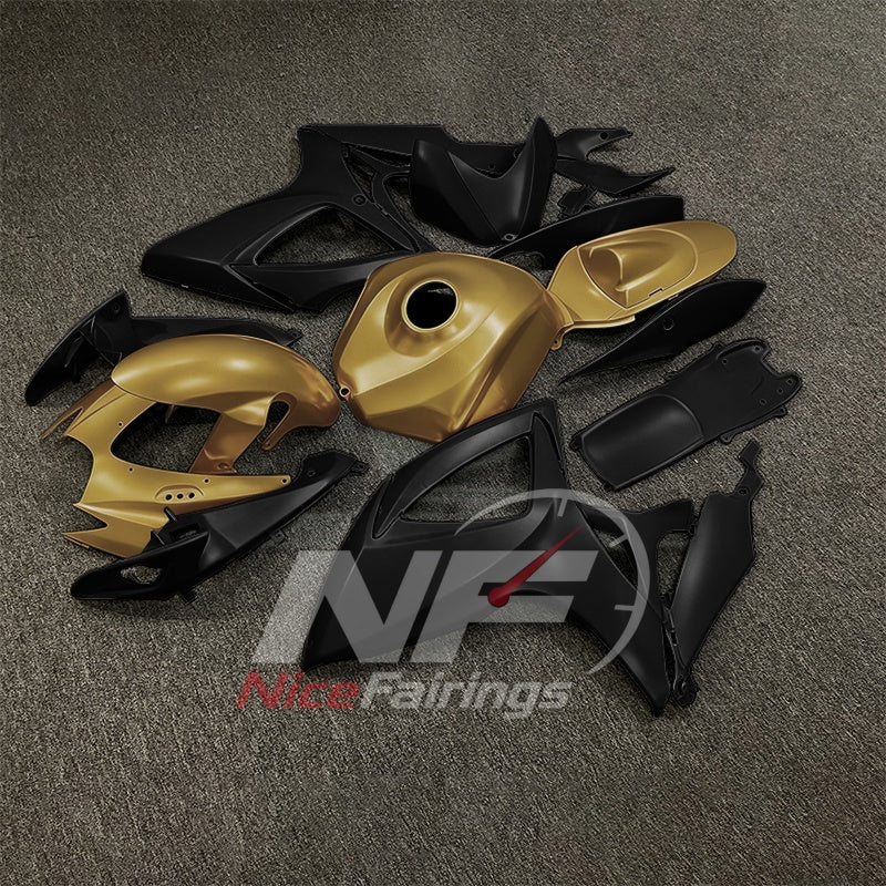 For Suzuki GSXR600 GSXR750 K6 2006-2007 Painted ABS Fairings Black Gray Complete Bodywork | NiceFairings - front angle image