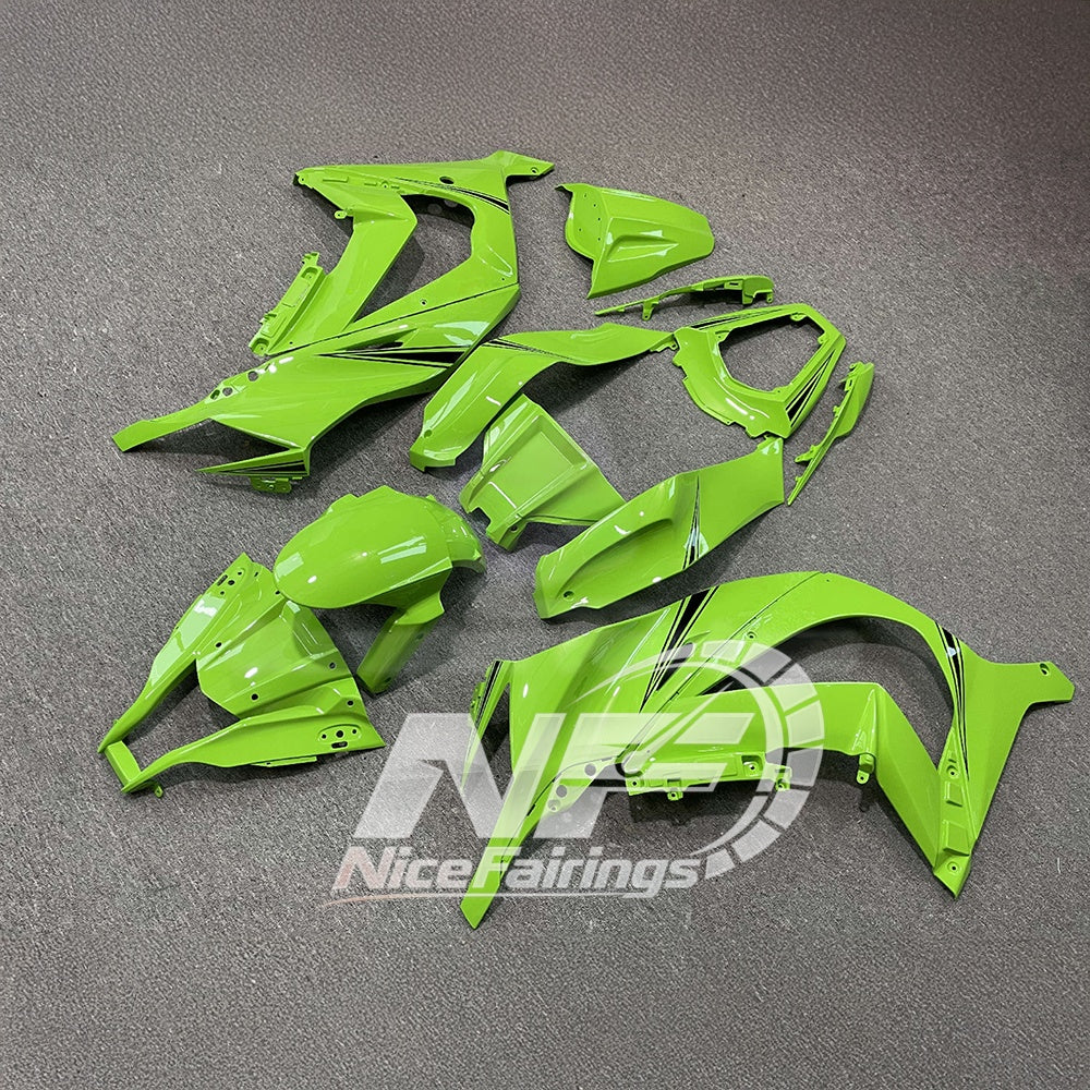 KAWASAKI Ninja ZX10R 2011-2015 Injection Molded Fairings Set | NiceFairings - front angle image